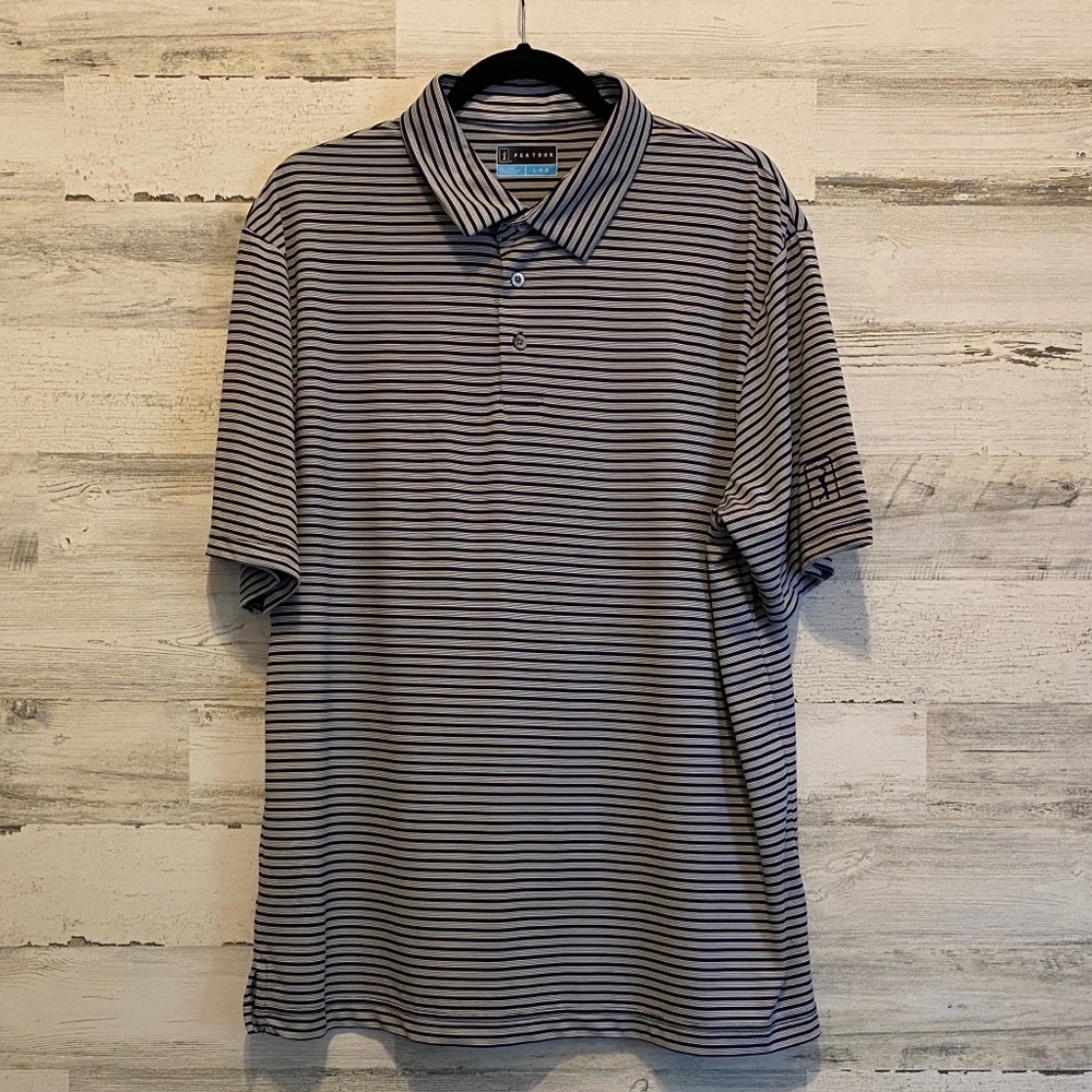 PGA Tour Men’s Striped Polo size Large